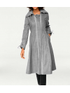 Linea Tesini dizajnový kabát Swing, svetlo šedý