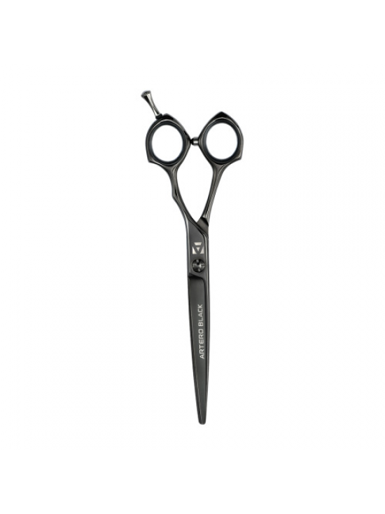 Artero Black Scissors - profesionálne rovné nožnice vyrobené z japonskej ocele, s titánovým povlakom