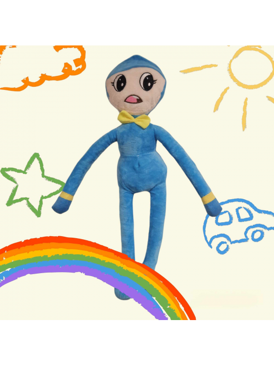 Plyšová hračka Poppy sestra Huggy Wuggy, modrá 45 cm