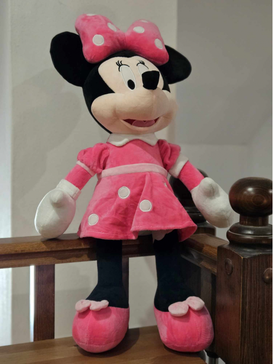Roztomilá plyšová hračka Mickey Mouse Minnie, ružová 50 cm