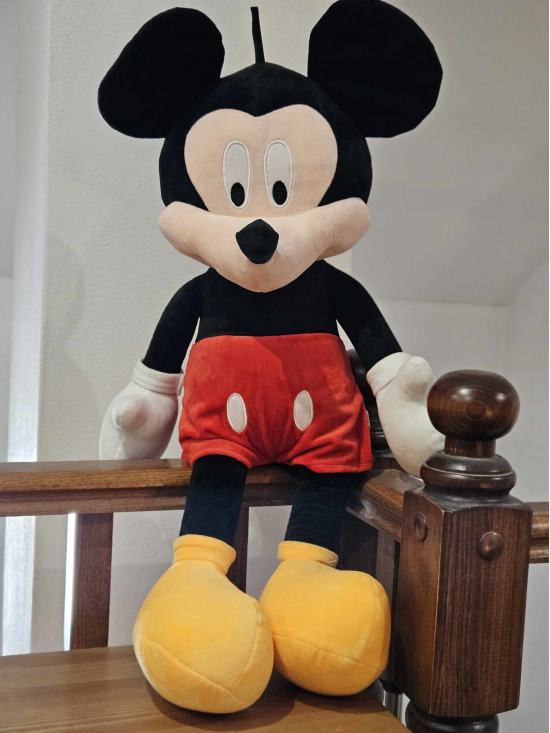 Roztomilá plyšová hračka Mickey Mouse Mickey, červená 50 cm