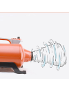 Shernbao Typhoon – veľmi silný 3000 W dvojmotorový fén domácich zvierat 150 l/s, oranžový