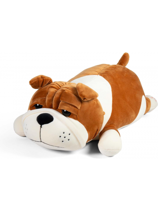 Plyšový ležiaci pes, hnedý 45 cm