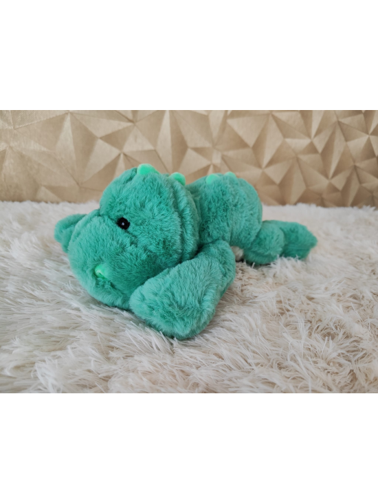 Plyšová hračka, dinosaurus, tyrkysovo-zelený 30 cm - video vo fotkách