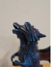 Veľký dinosaurus s dvomi hlavami a so zvukom, modrý 45 cm