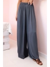 ​Viskózové nohavice „Freedom“ grafitová – Talianska ľahkosť na každý deň