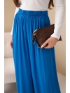 ​Viskózové nohavice „Freedom“ Modrá nevädza – Talianska ľahkosť na každý deň