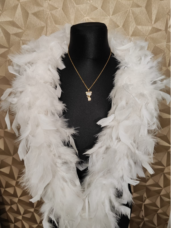 Náhrdelník zlatý dámsky s príveskom - macko so zirkónmi - video vo fotkách