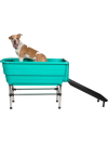 Blovi Booster Tub pre domáce zvieratá - Pohodlná vanička pre domáce zvieratá s rampou 124,5 x 69, 5 x 90 cm