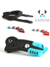 Karhia Pro Electric Dog Coat Stripper - elektrický zastrihávač pre hrubosrstého psa, pripojený k vysávaču