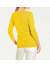Jemný pletený sveter so strapcami HEINE, žltý