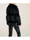 Dizajnová bunda z umelej kožušiny Rick Cardona, čierna