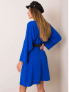Pohodlné dámske šaty, modré