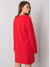 Dámske mikinové šaty s vreckami, červené