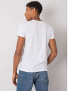Pánske tričko s nápisom DENIM, biele