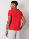 Pánske tričko s nápisom DENIM, červené