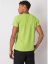 Pánske tričko s nápisom DENIM, svetlo zelené