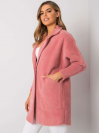 Dámsky teddy coat / kabátik vo veľkosti UNI, ružový