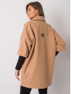 Dámsky Oversize štýlový kabát s 3/4 rukávmi, ťavia hnedá