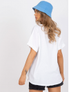 Dámske Oversize tričko s nápisom VINTAGE, biele+modré