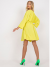 Pohodlné dámske šaty, žlté