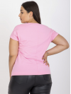 Dámske Oversize tričko s vážkami, ružové
