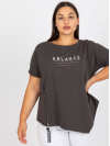Dámske tričko s nápisom Balance, kaki