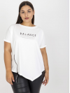 Dámske tričko s nápisom Balance, biele