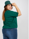 Dámske Oversize tričko s nápisom QUEEN, tmavo zelené