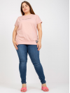 Dámske Oversize tričko s nápisom, púdrovo ružové