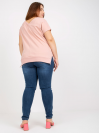 Dámske Oversize tričko s nápisom, púdrovo ružové