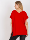 Dámske Oversize tričko s nápisom, červené