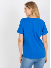 Dámske Oversize tričko s vreckom, tmavo modré