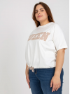 Dámske Oversize tričko s nápisom QUEEN, biele