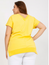 Dámske Oversize tričko s nápisom, žlté