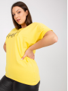 Dámske Oversize tričko s krátkymi rukávmi, žlté