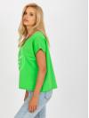 Dámske Oversize tričko s výšivkou, zelené