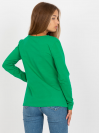 Dámske elegantné tričko so šnúrkami, zelené