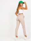 Dámske elegantné basic tepláky, béžové