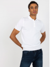 Pánske Polo tričko s lemom, biele