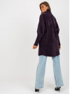 Dámsky teddy coat / kabátik vo veľkosti UNI, tmavo fialový