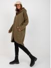 Dámska dlhá Oversize mikina s kapucňou, khaki