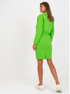 Dámska sukňa s opaskom, zelená
