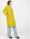 Dámsky Oversize štýlový kabát s dlhými rukávmi, olivový