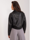 Dámska čierna dámska motorkárska bunda na zips