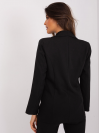Čierne dámske elegantné sako so zapínaním na gombíky