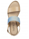 Dámske sandále HEINE, béžovo-modré