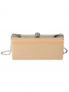 Zamatová "Clutch" kabelka HEINE, púdrová