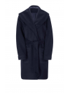 Dámsky vlnený fleecový kabát Isabell Schmitt Collection, námornícka modrá