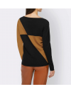 Dizajnový sveter s kašmírom Rick Cardona, čierno-koňakový